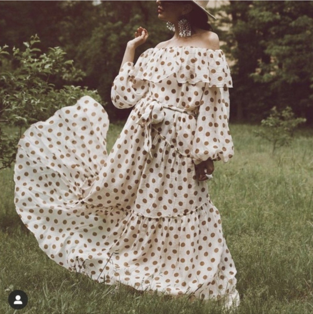 Mango Polka Dot Limited Ruffles New - Picture 2 of 4